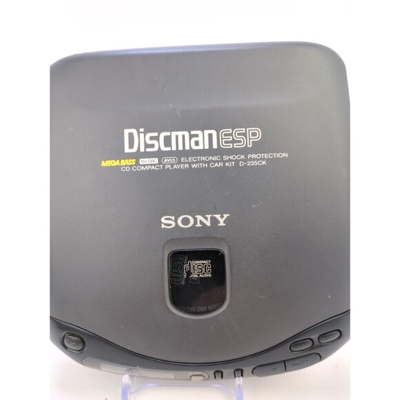 Vintage Sony Discman with Tape Adapter and Car Power Cable - Picture 2 of 10